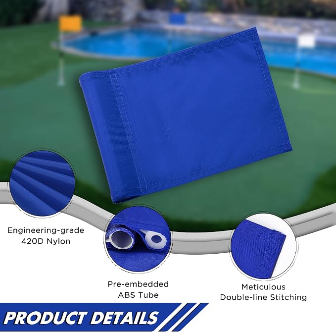 KINGTOP Solid Golf Flag All 8x6 Inch - Image 2