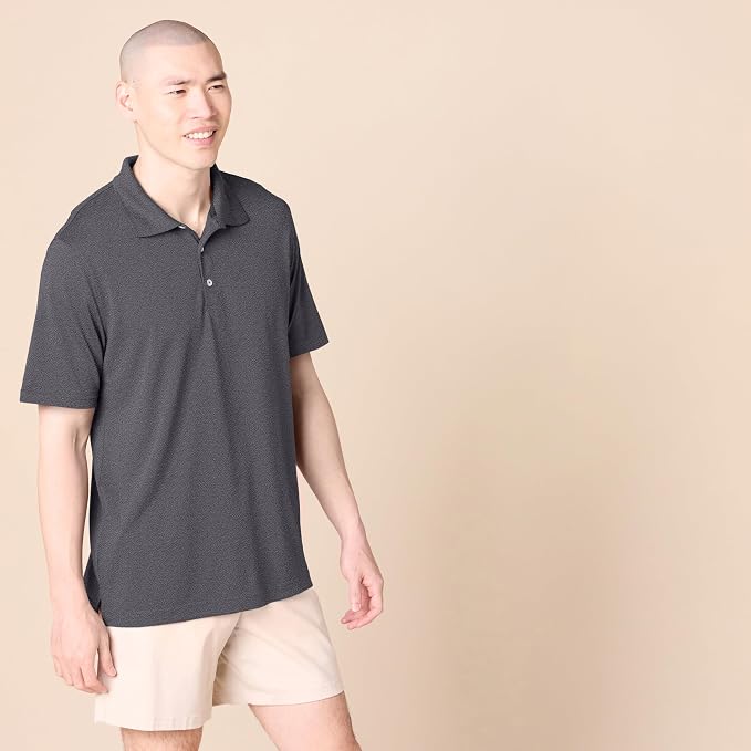 Amazon Essentials Mens Golf Polo Shirt, Moisture-Wicking Quick Dry, Short Sleeve - Image 2