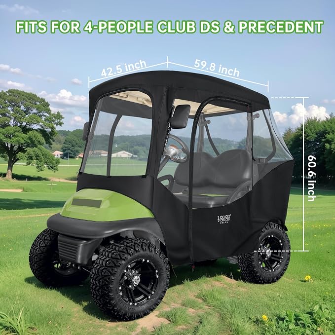 10L0L 600D Golf Cart 2 Passenger Driving Enclosure - Image 4