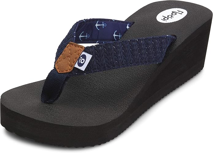 Floopi High Heel Wedge Sandals for Women-Comfort Yoga Mat Footbed for Support - Image 3