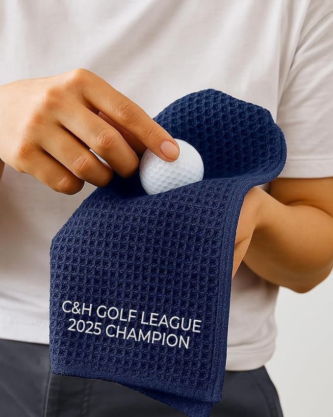 Custom Golf Towel for Golf Bags, Balls - Image 5