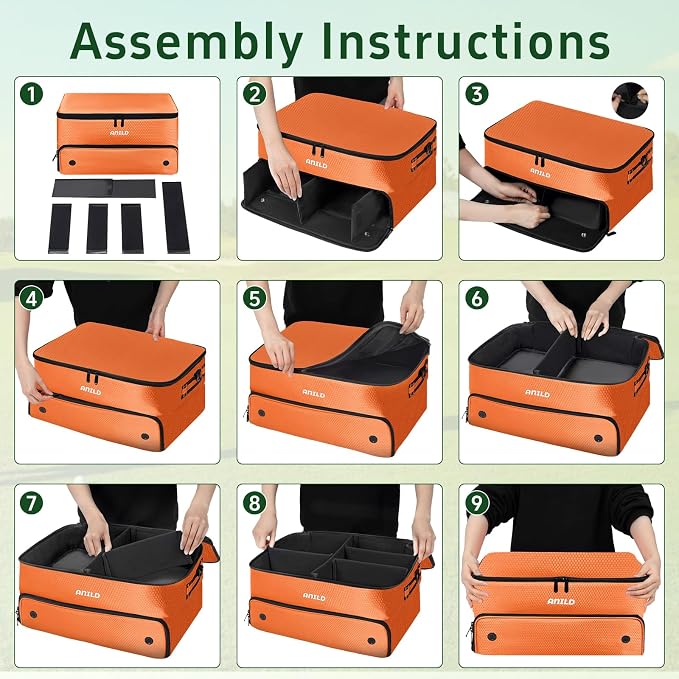 ANILD Golf Trunk Organizer, 2 Layer Golf Storage Case - Image 9