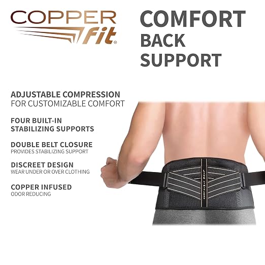 Copper Fit Advanced Back Pro Back Support, Small/Medium - Image 2