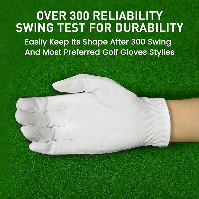 FINGER TEN Womens Golf Glove Right Handed Golfer Left Hand Rain Grip Hot Wet - Image 4