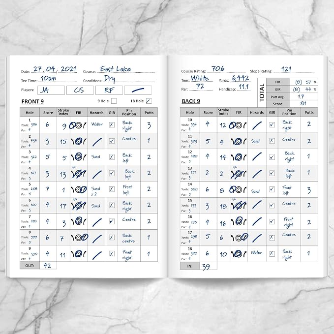 Golf Log Pocket Notebook - Image 2