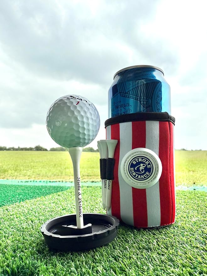 Can Cap Tee 3 Pack: Ultimate Beverage Protection & Golf Tee in One by StrokeDistance