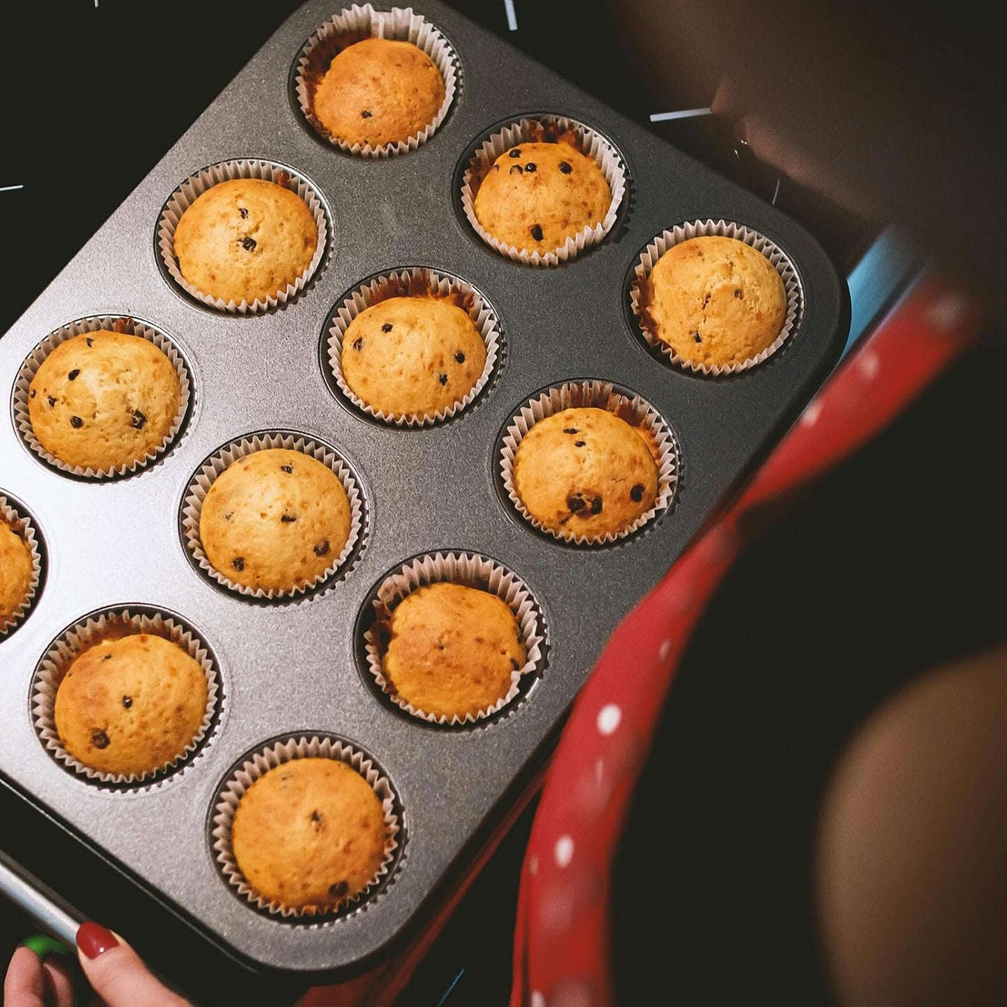 HARFINGTON 100 Count Cupcake Liners Coffee Cupcake Cups Standard Size Muffins Liners Papers Baking Cups Wrappers Greaseproof for Party Wedding Birthday