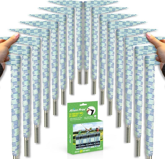 Alien Pros Golf Grip Wrapping Tapes - Innovative Golf Club Grip Solution - Enjoy a Fresh New Grip Feel in Less Than 1 Minute