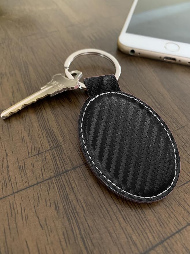 LaserGram Oval Keychain, Disc Golf, Personalized Engraving Included - Image 5
