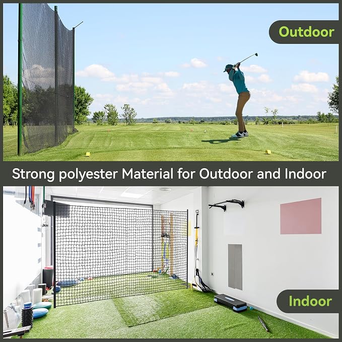 Golf Nets Practice，Sports Nets for Backyard Driving Real Golf Balls10ft to 60ft - Image 2