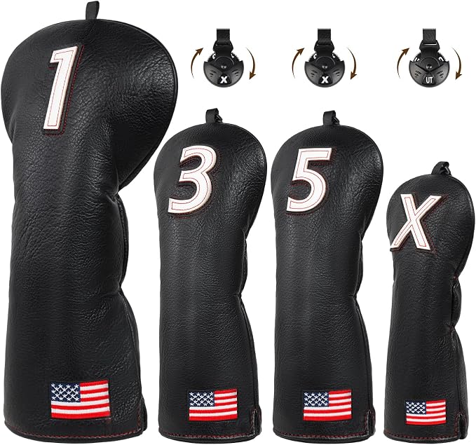 Golf Head Covers, American Flag Patriotism Golf Club Cover by ChmpDrp