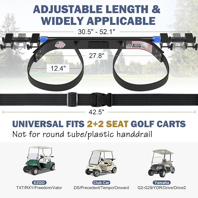 Golf Cart Bag Holder Bracket – Lightweight & Sturdy, No Drilling Required - Image 3