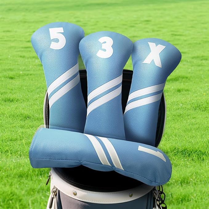 Golf Club Head Covers for Fairway Woods Driver Hybrids - Image 7