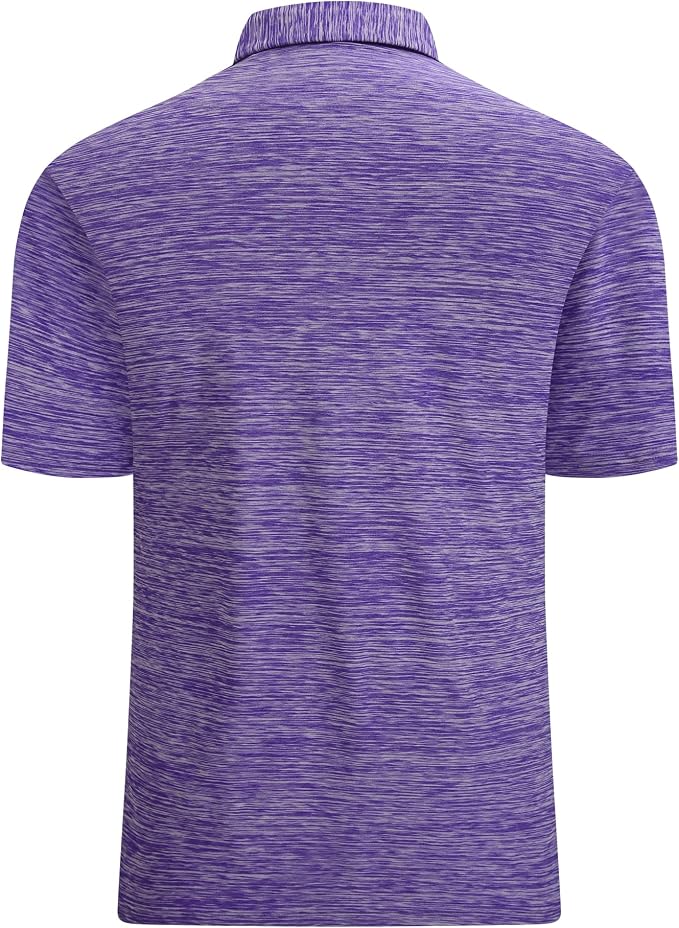 Alex Vando Mens Golf Shirt Moisture Wicking Quick-Dry Short Sleeve Casual Polo - Image 2