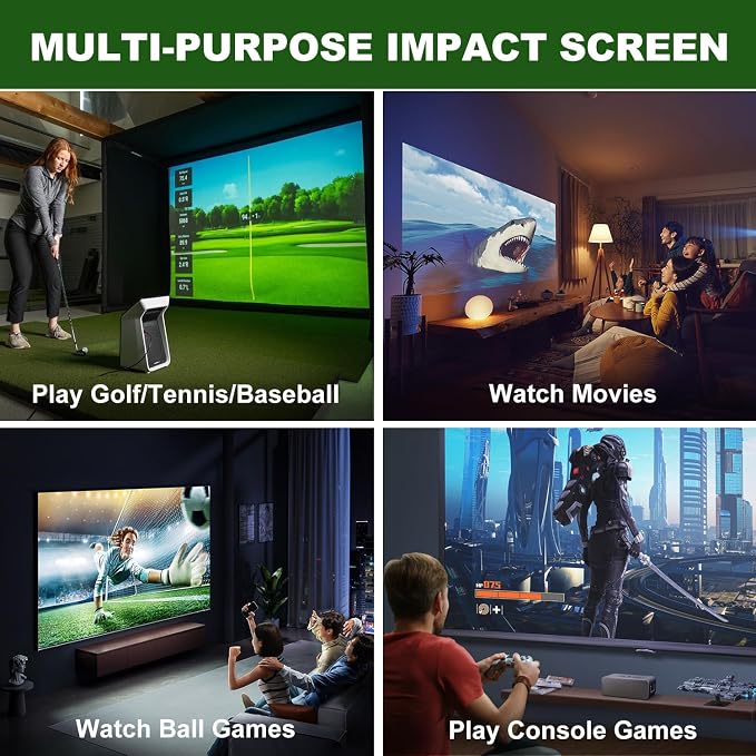 Fireproof Golf Simulator Impact Screen - Image 7