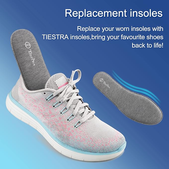 2 Pair -Shoe Inserts for Mens Memory Foam Insoles, Replacement Insoles for Work - Image 6