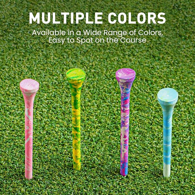 Amy Sport Golf Tees Styllish Bamboo Wooden Coloured Painted Bulk 200 Pack 1 1/2 - Image 6