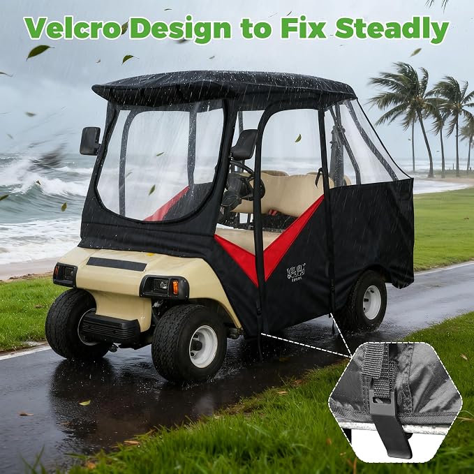 10L0L 4 Passenger Golf Cart Enclosure - Image 6