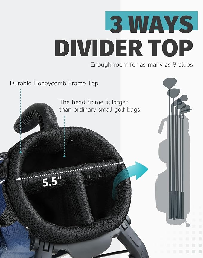 Findway Small Golf Bag Lightweight Pitch and Putt Golf Bag - Image 3