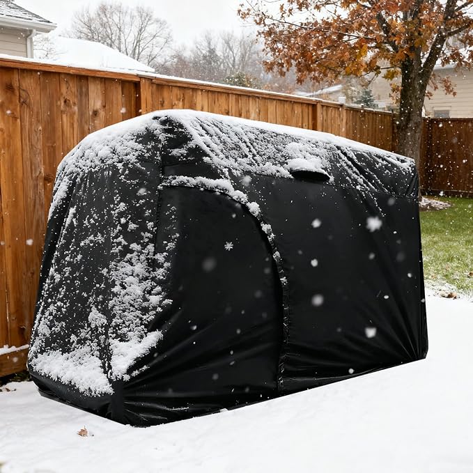 Golf Cart Cover 2/4/6 Passenger, Waterproof Golf Cart Rain Covers, Heavy-Duty - Image 3