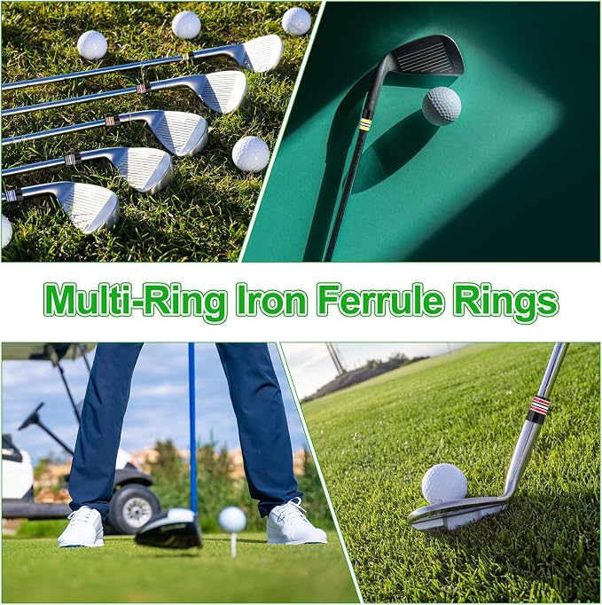 PATIKIL Golf Ferrules Tapered Golf Club Ferrules Multi-Ring Iron Ferrule Rings - Image 7