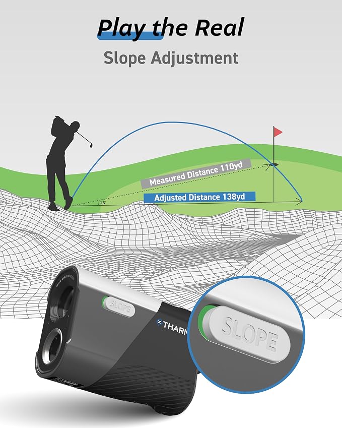 Golf Range Finder with Slope & Triangulation, 1300Yard Rangefinder, 5.3oz - Image 4