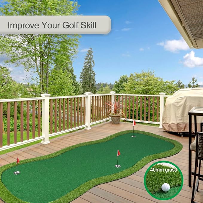 Golf Putting Green, Practice Putting Green Mat, Large Professional Golfing - Image 3