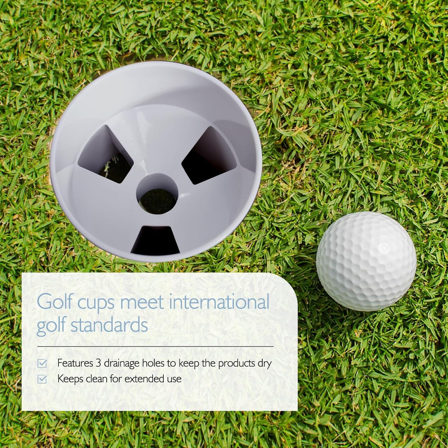 12 Pcs Golf Hole Cup ABS Plastic Golf Putting Green Practice Cup for Outdoor Backyard