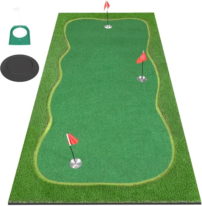 Golf Putting Green, Professional Large Practice Putting Mat by KEMLDIVS