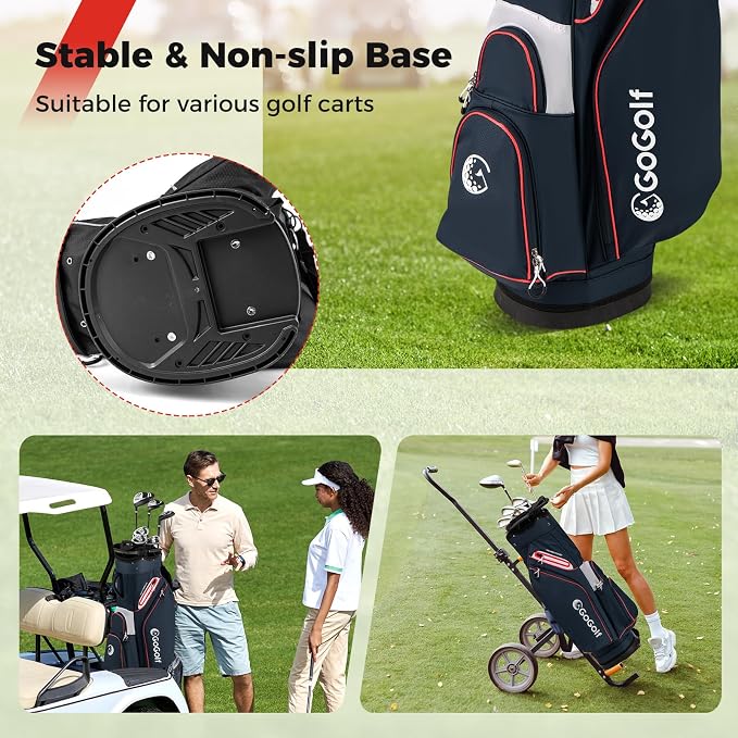 Tangkula Golf Cart Bag, Lightweight Golf Bag - Image 7