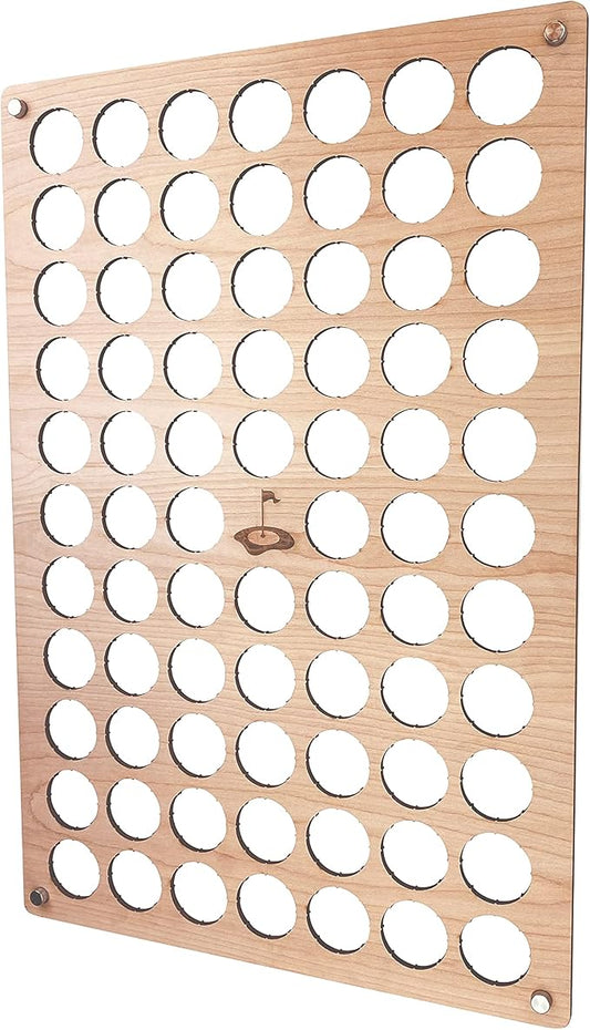 Torched Golf Ball Display Holder Collector’s Case Holds 76 Golf Balls Wall by TorchedProducts