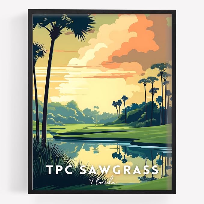 Golf Course Premium Giclee Fine Art Prints by VintBo