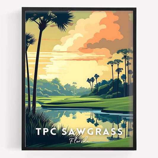 Golf Course Premium Giclee Fine Art Prints by VintBo