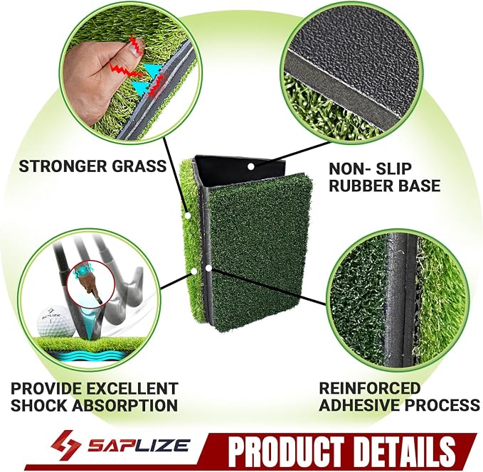 SAPLIZE Foldable Heavy-Duty Golf Hitting Mat - Image 3