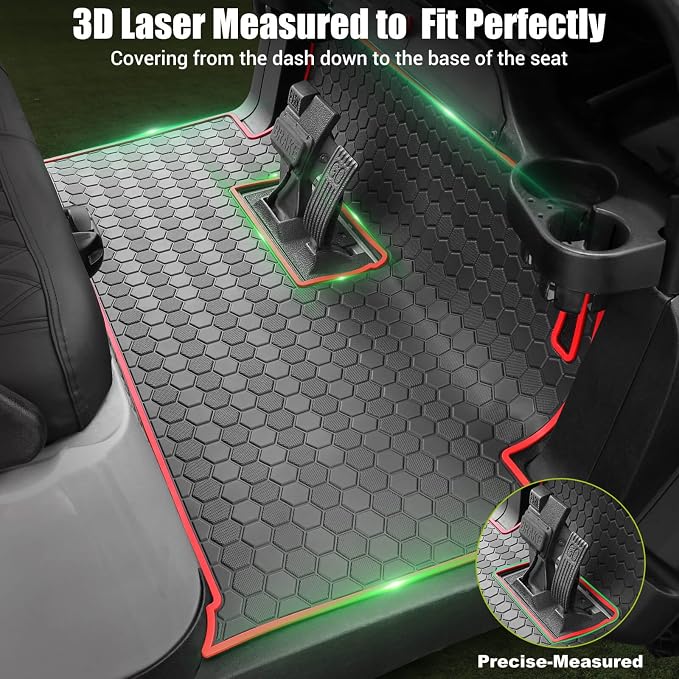 Club Car Precedent Golf Cart Full Coverage Floor Liner Mat, Fits Club Car - Image 3