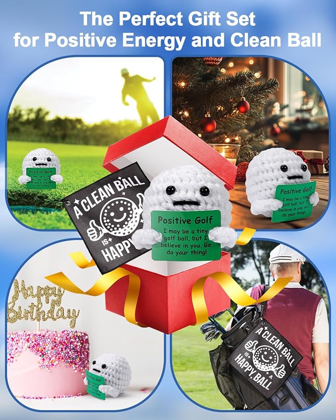 AICase Golf Gifts Funny Positive Golf Ball Crochet Gag Gift Ideas - Image 3