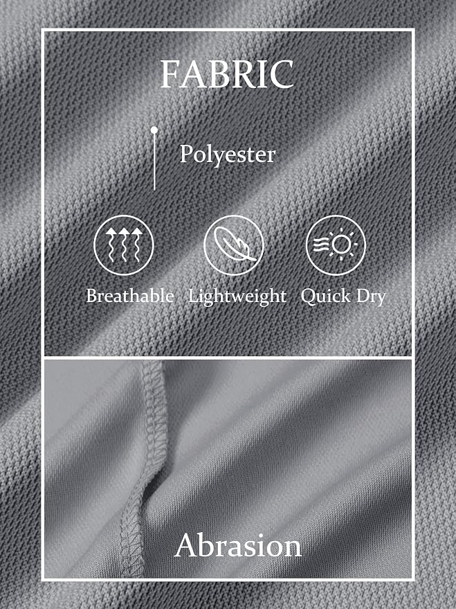 TACVASEN Mens Golf Shirt Dry Fit Mens Polo Shirts Short Sleeve Performance Golf - Image 6