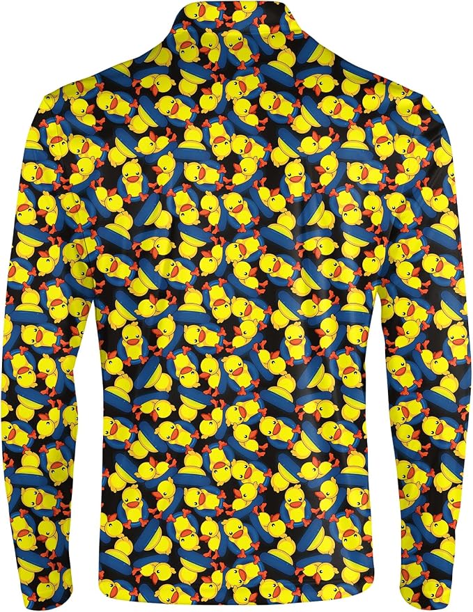 Men's Long Sleeve Golf Shirt Quick Dry 3 Button Work Fishing Outdoor Casual - Image 4