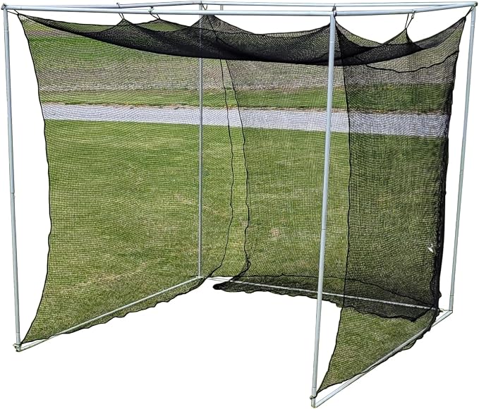 Jones Sports 10' x 10' x 10' #252 Knotless Nylon Golf Net and 10' x 10' Baffle - Image 5