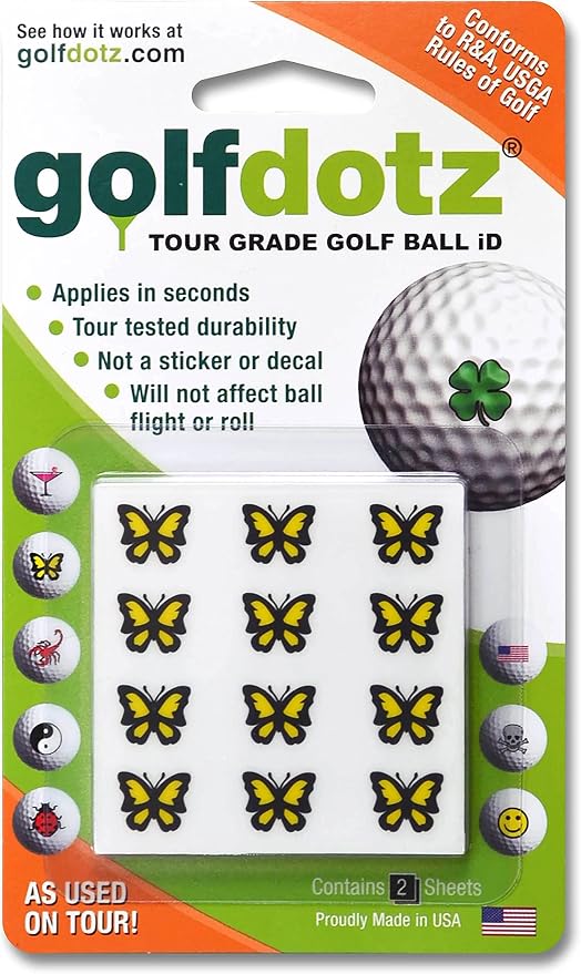 Golfdotz - USGA Rule Conforming Novelty Golf Ball Markers, Golf Ball Stickers - Image 2