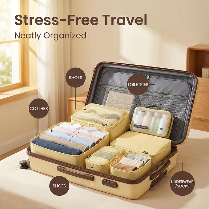 6 Set Compression Packing Cubes - Image 7