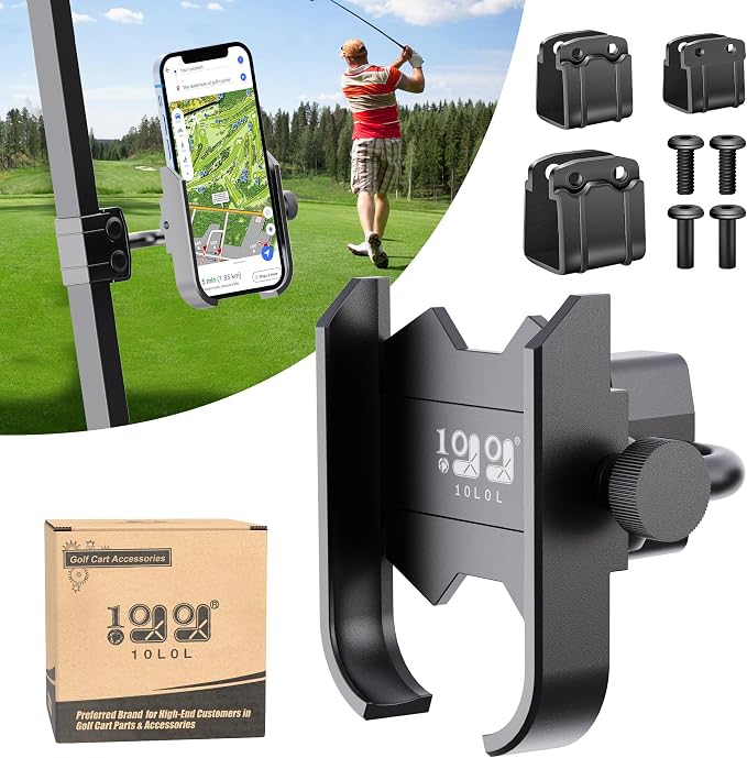 Phone Mount for Yamaha, Club Car, 360-Degree Rotatable Universal Golf Cart by Unknown