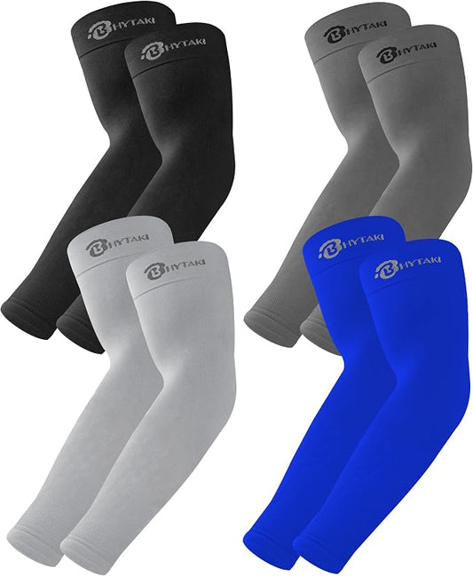 BHYTAKI UV Sun Protection Arm Sleeves, UPF 50 Sports Cooling Arm Compression by BHYTAKI