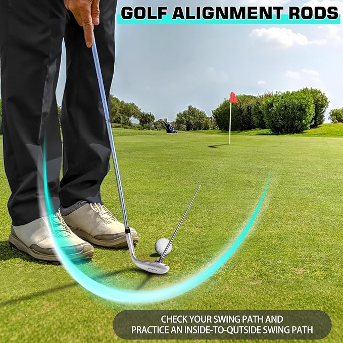 Golf Alignment Rods, 7 Length Adjustments - Image 2