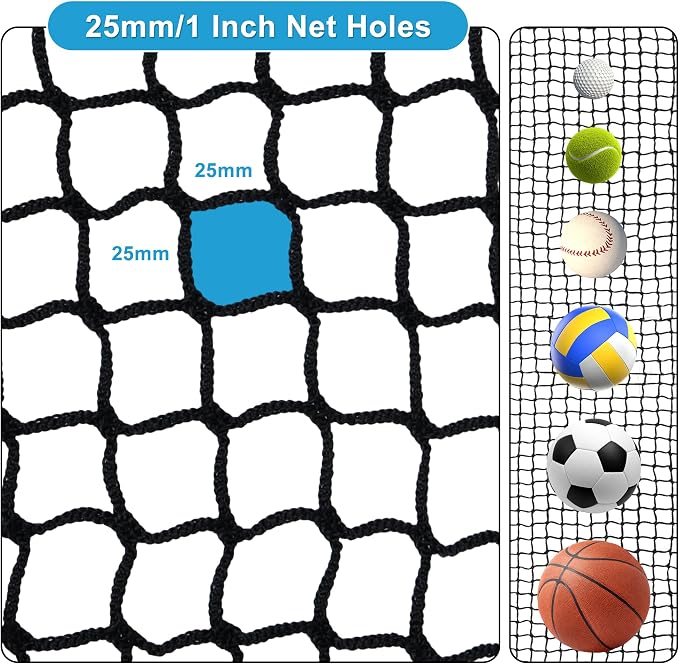Nylon Golf Hitting Net 10-50FT, Easy Setup Hitting Net - Image 3