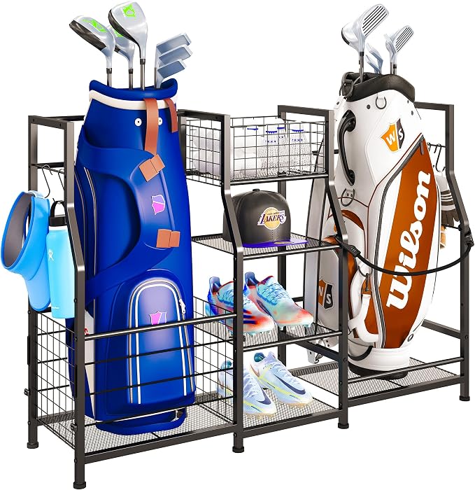 Sonyabecca Golf Bag Stand Golf Storage Organizer by Sonyabecca