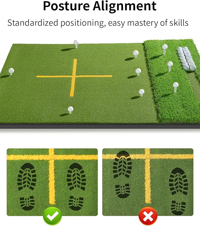 5.2x4ft & 6x4ft 21mm-45mm Dual-Turf Golf Mat - Image 3
