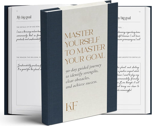 90 Day Goal Setting Journal & Undated Planner - Guided Productivity Journal with Weekly Self Reflection, Goal Tracker, and Prompts for Personal Development & Self-Improvement