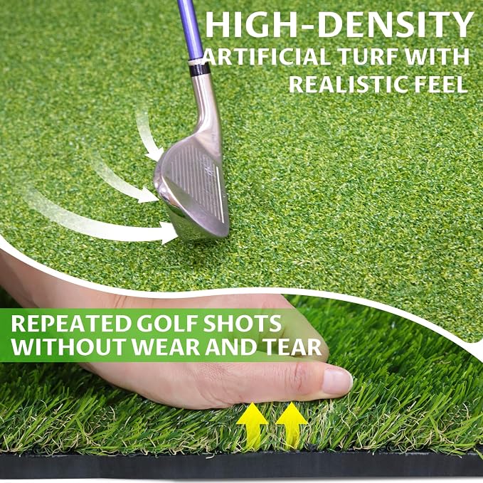 Bltend Dual Turf Golf Mat 31mm: 5x5ft/5x4ft Heavy-Duty Golf Hitting Mats - Image 7