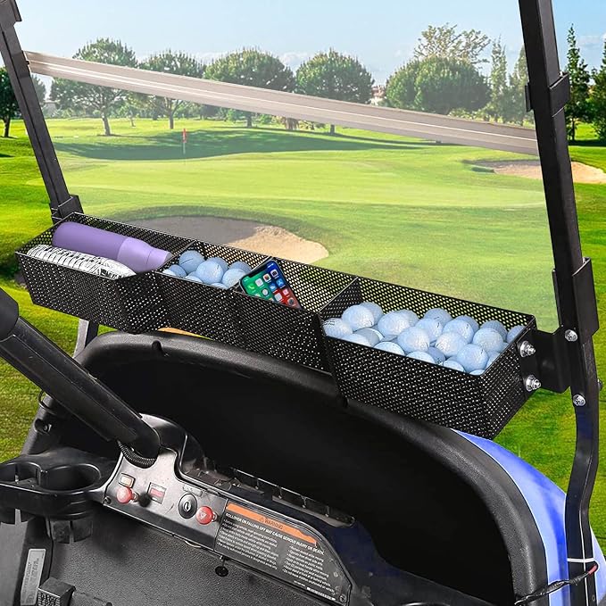 Golf Cart Basket Front Inner Fit EZGO TXT & RXV, Club Car Precedent&DS Golf by LEAPGOMAXGolfCartParts